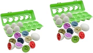TOYANDONA 2 Conjuntos De Ovos De Combinando Ovos Infantis Brinquedos De Quebra-Cabeça Selva Festa Decoração Peça Central De Mesa De Aniversário Pré-Preenchido