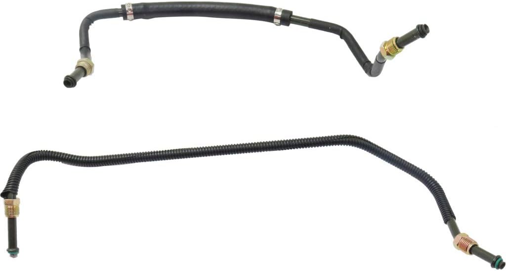 For Subaru Forester Power Steering Hose 2003 2004 | Pressure & Return Hose Assembly | 4 Cyl | 2.5L Engine | From Gear | 34190FE011 | 34114AE092