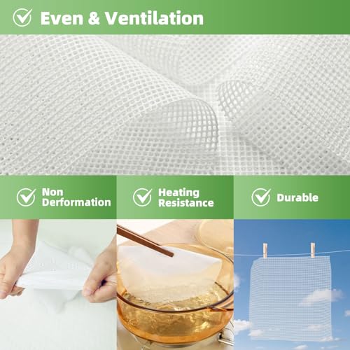 image for Septree 8 Pieces Premium Non Stick Silicone Dehydrator Sheets,Food Fru