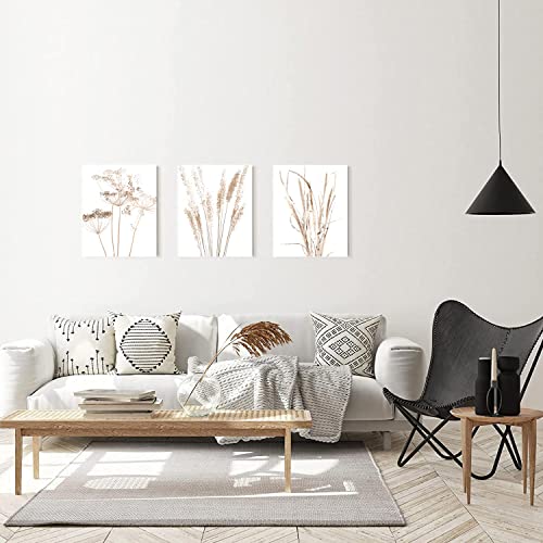 Botanical-Plant-Wall-Art-Farmhouse-Decor-Leaf-Floral-Wall-Decor-Canvas-Wall-Art-for-Living-Room-Kitchen-Boho-Home-Decor-Framed-Ready-to-Hang-12x16x3-Panels