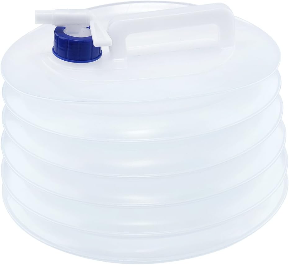 Colosun 5L 10L Collapsible Water Container,Portable Folding Camping Water Carrier with Tap,BPA-Free Non-toxic PE Water Jug Bucket Storage for Caravans Camping Hiking Outdoor Activities Travels Dogs