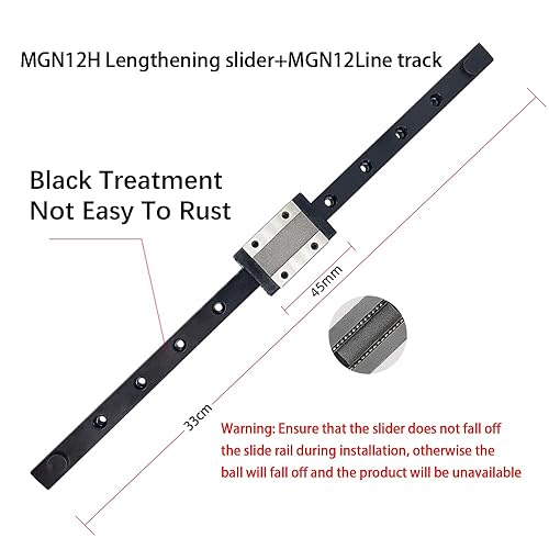 Miniatura 5 de El kit de guía de riel lineal MGN12H del eje Y 3.0 para impresoras 3D Ender 3 S1 y S1 Pro incluye placa de soporte de cama calentada y accesorios