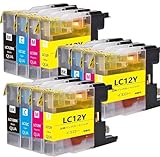ブラザー用 LC12-4PK (3BK/3C/3M/3Y) 【全�
