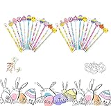 Fantástico regalo de Pascua: nuestros 24 lápices son el regalo perfecto para bolsas de fiesta, único y novedoso, encantará a cualquier niño. Con la adición de las diferentes gomas de borrar de Pascua serán un gran regalo.
