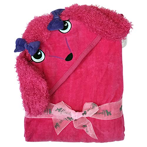 Frenchie Mini Couture Baby Infant Hooded Towel Pink Dog,Extra Large 40