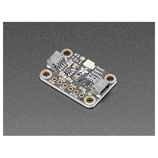 Adafruit AS7341 Sensore di luce/colore multispettrometro a 10 canali, 16 sensori di lunghezza d'onda, bianco e vicino IR, compatibile con Arduino, Raspberry Pi