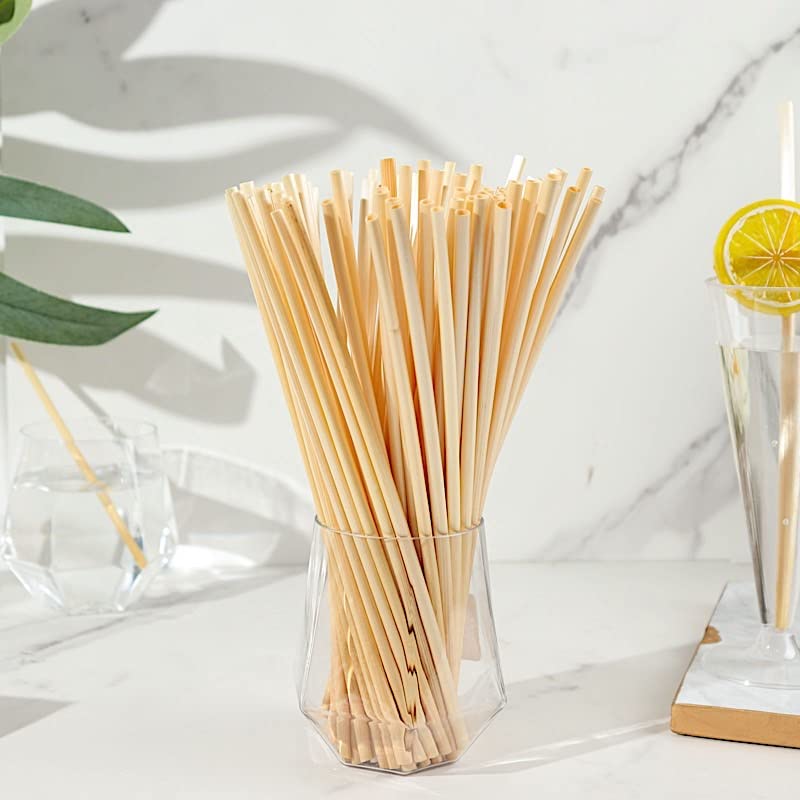 Pitillos biodegradables de trigo natural 9 pulgadas x100 miniatura 6