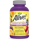 Nature's Way Alive! Women’s 50+ Gummy Multivitamin, Full B Vitamin Complex, 130 Gummies