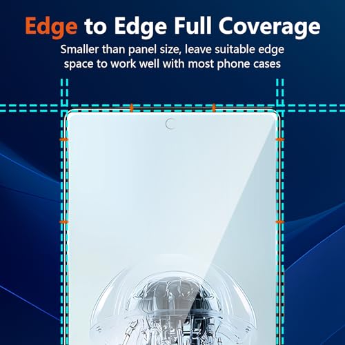Image of (3 Pack) for ZTE Nubia Red Magic 10 Pro / 10 Pro+ /10 Air /10S Pro / 10S Pro+ Privacy Screen Protector,Anti-Spy Tempered Glass flim,9H Hardness,Anti-Scratch, Case Friendly, Bubble Free