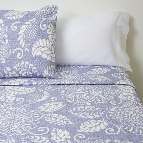 10XDIEZ Colcha boutie Microfibra tamariu (Azul - Cama de 135cm)