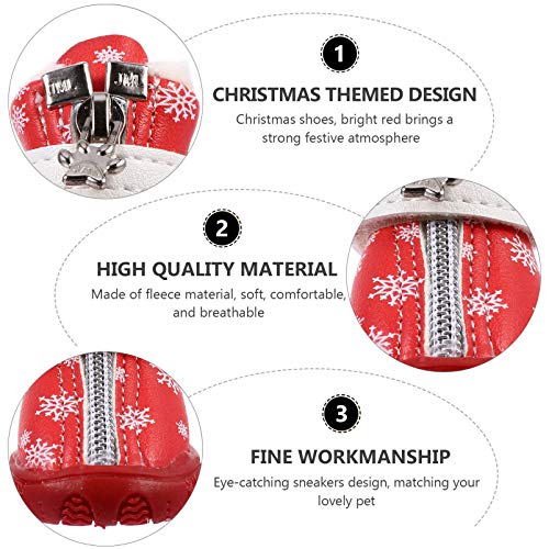 VILLCASE 4Pcs Botas de Cachorro ImpermeÃ¡veis â€‹â€‹Sapatos de Cachorro Protetor de Pata de Animal d