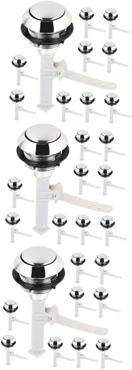 balacoo 36pcs Replacement Toilet Tank Push Button Bathroom Flush Button for Toilets Easy to Install High Strength and Versatile Use