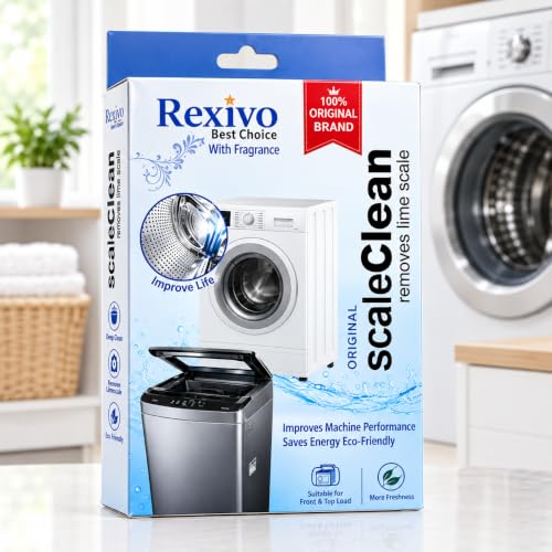 Washing Machine Descaler Powder | Removes Limescale, Detergent Residue & Bad Odor | Increases Machine Life & Efficiency | Suitable for Front & Top Load Washers 100gm