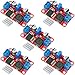 MTDELE 5Pcs Boost Converter XL6019 5A High Power DC-DC Adjustable Module 5V 6V 12V 24V 3-35V to 5-40V Adjustable Voltage