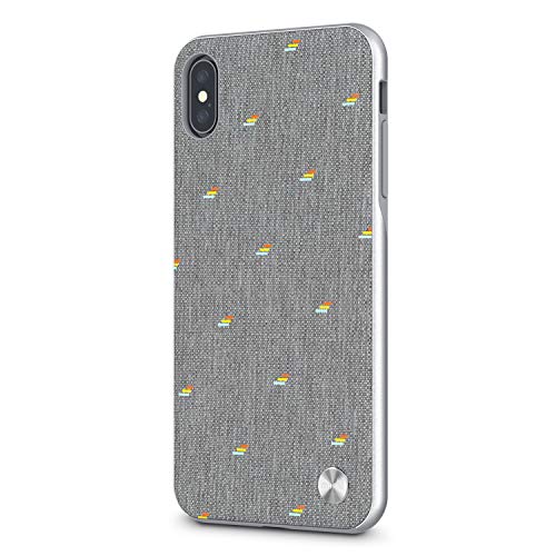 Coque Moshi Vesta iPhone XS Max gris style urbain chic