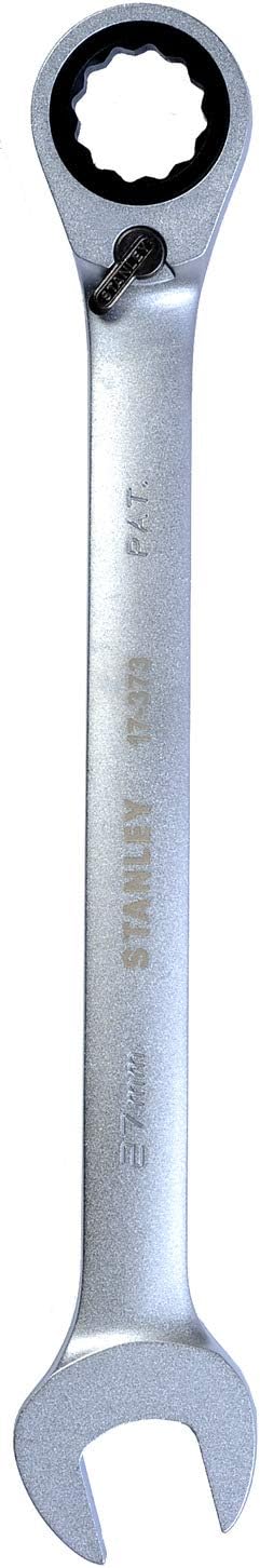 Stanley 1-17-373 Combination Spanner with Ratchet, Silver, 27 mm