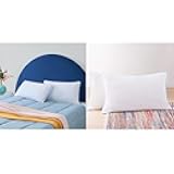 Linenspa Shredded Gel Memory Foam Pillow 2 Pack - Queen and Standard Sizes - Cooling Bed Pillows