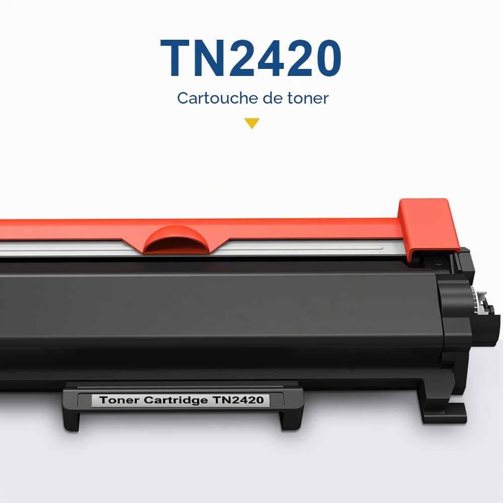 TN2420 Cartouche de Toner Compatible pour Brother DCP-L2530DW MFC-L2710DW HL-L2350DW DCP-L2510D HL-L2375DW MFC-L2730DW MFC-L2750DW HL-L2310D TN-2420 TN2410 TN-2410 (Noir, 4-Pack)