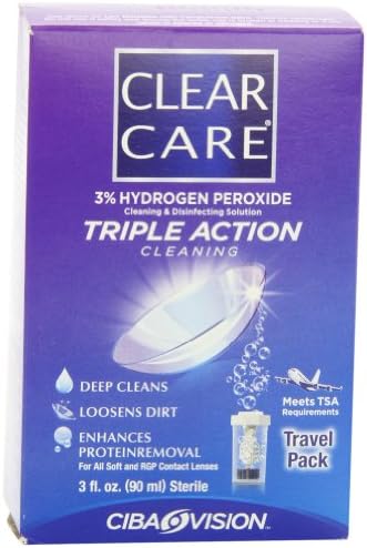 Clear Care Cleaning & Disinfection Solution Travel Pack, 3 Fluid Ounce