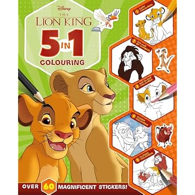 Disney The Lion King: 5 in 1 Colouring