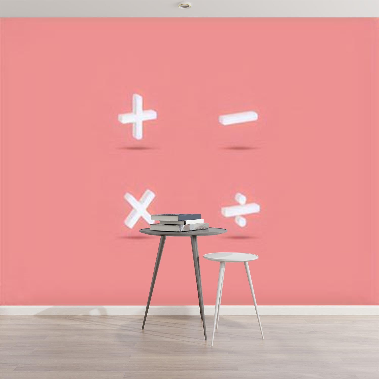 Papier peint mathématiques 3D pour chambre enfant et salon