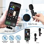 2 Pack Wireless Lavalier Microphone for iPhone iPad, Lapel Mics Plug-Play 2.4G Ultra-Low Delay Built-in Noise Reduction Chip 8H Working Time for Video Recording Interview Podcast Vlog YouTube - Image 3