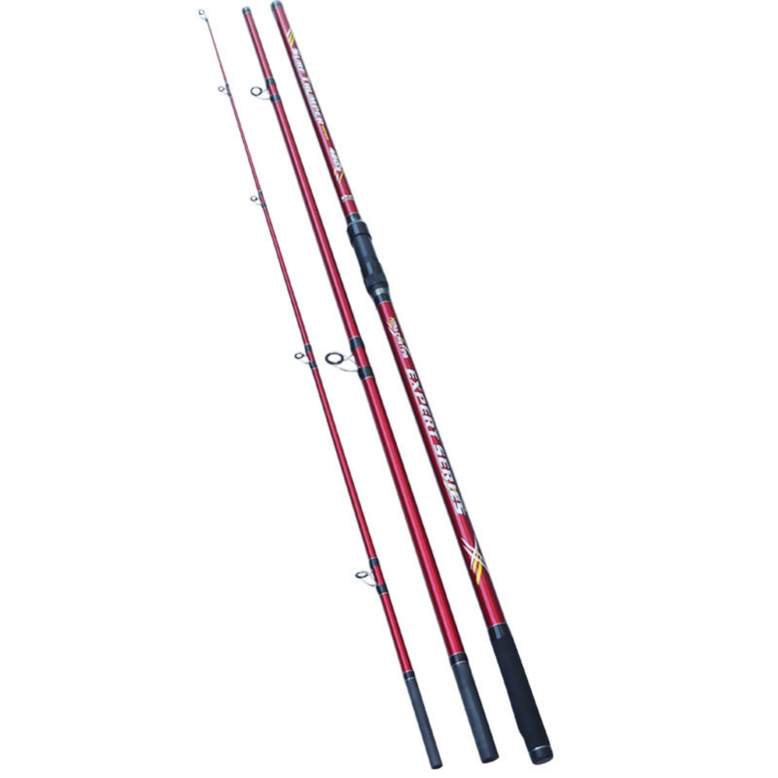 Canne à Pêche Surfcasting Léger Canne Surfcasting Soli pour Plage, Rouge