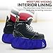 Antares Athletics Ice Skate Blade Soakers - Senior, Junior, and Youth Skate Guards - Covers and Protects Skate Blades (Blue, Youth)
