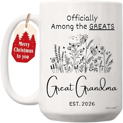 Great Grandma 2026 Announcement Mug