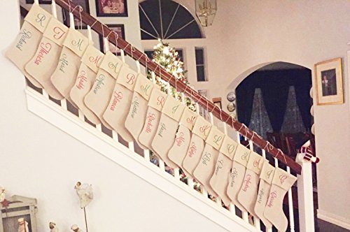 Decora Natural Jute Burlap Christmas Stocking Fireplace Hanging For Gifts Goodies Handmade Projects Set Of 6 #TOP7