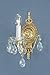 Classic Lighting 5531 RB S Madrid, Crystal Cast Brass, Sconce/WallBracket, 6" x 8" x 12", Roman Bronze