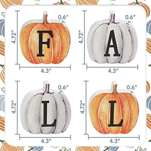Thanksgiving-Fall-Pumpkin-Decor-4pcs-Wood-Sign-Pumpkin-Block-Set-Thanksgiving-Tiered-Tray-Decor-Farmhouse-Fall-Table-Decor-for-Home-Office - Urban Country Home Decor Thanksgiving-Fall-Pumpkin-Decor-4pcs-Wood-Sign-Pumpkin-Block-Set-Thanksgiving-Tiered-Tray-Decor-Farmhouse-Fall-Table-Decor-for-Home-Office