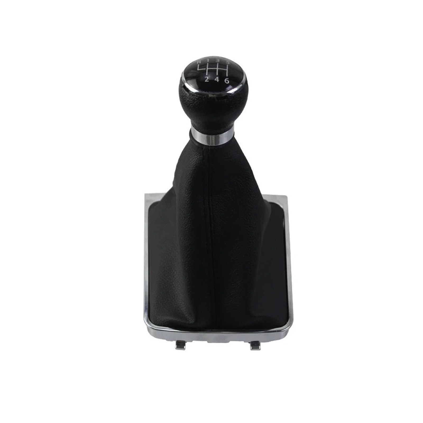 MKGKACVCPT Car Gear Lever Head for VW for Passat B6 2005-2012 5/6 Speed Manual Gear Shift Knob Stick Shifter Gaiter Boot Cover Car(Plastic 6 Speed)