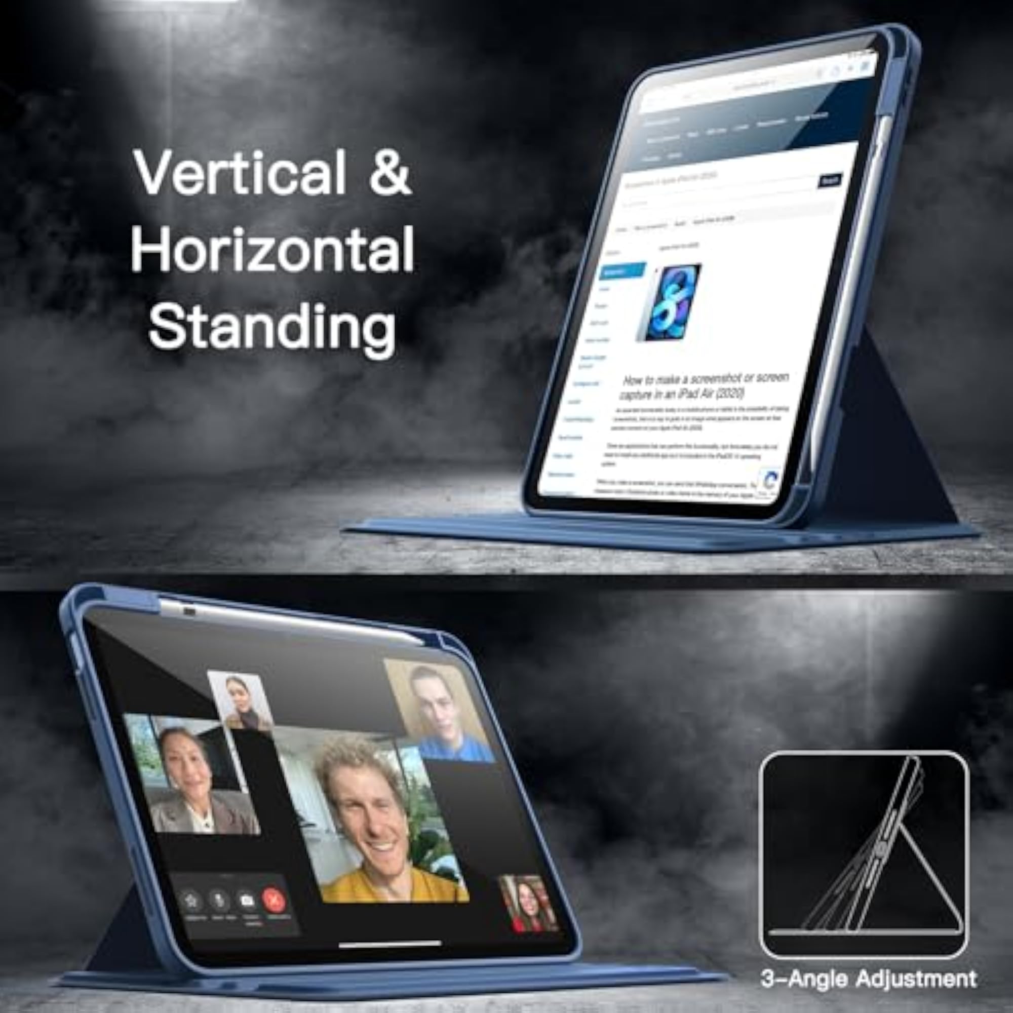 360 Rotating Case for iPad 11th/10th Gen