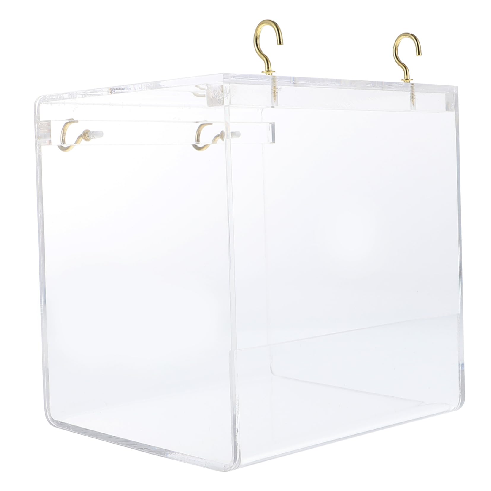 Happyyami Culla da Bagno per Uccelli Trasparente Vasca per Pappagalli e Uccelli da Appendere alla Gabbia Accessorio per Bagno e Benessere dei Tuoi Volatili Piccola