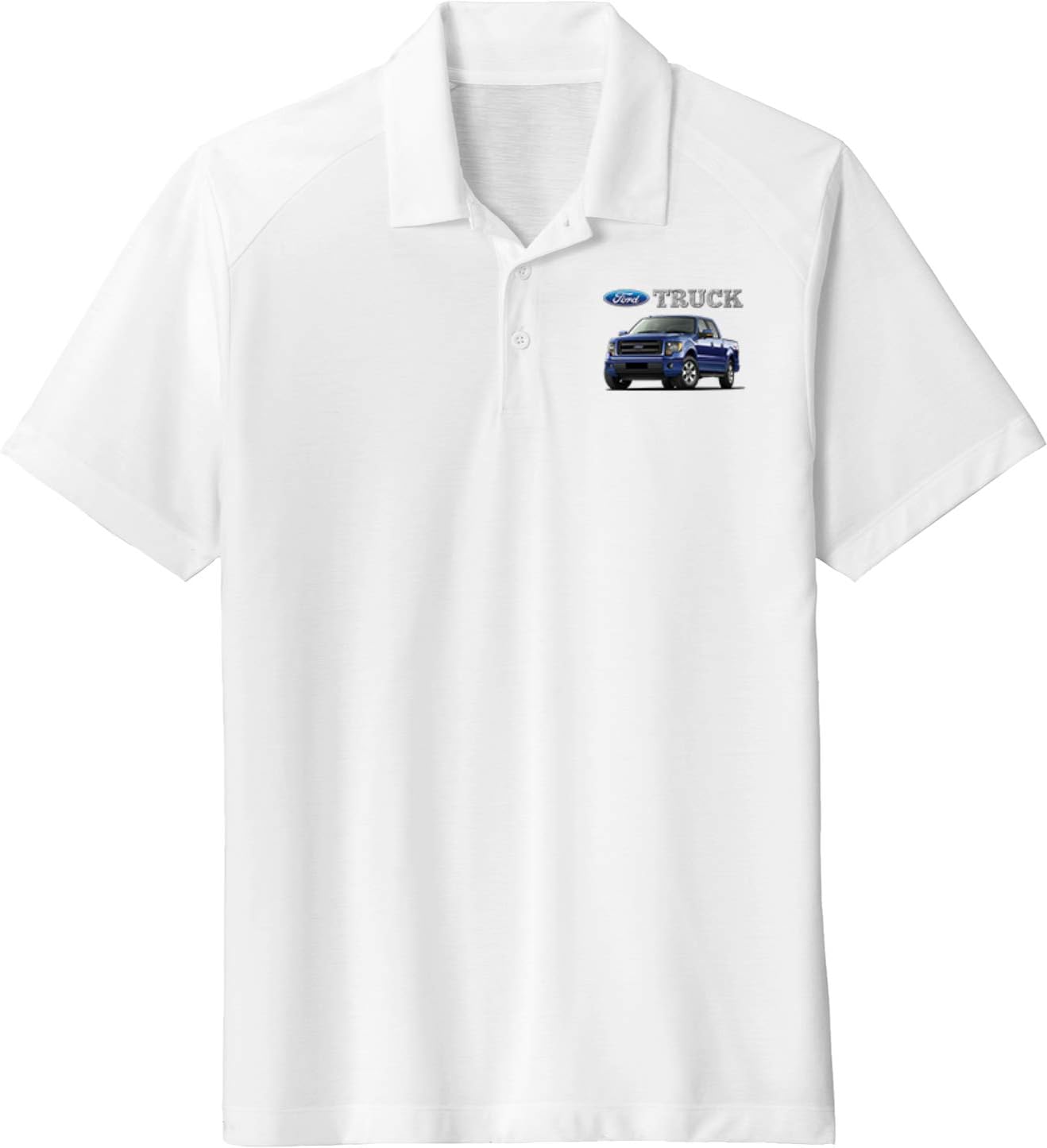 Ford F-150 Truck Tri Blend Wicking Polo Pocket Print