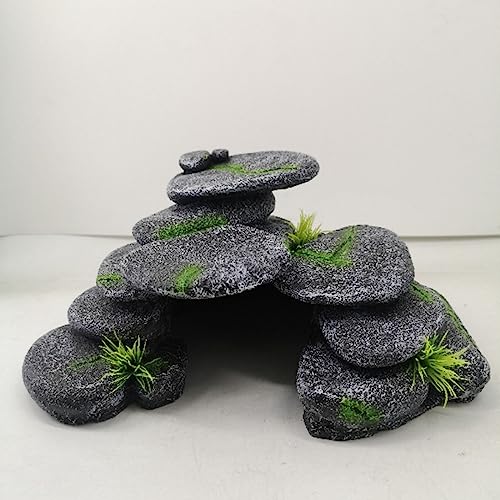 Cachettes de poissons en roche décorative pour aménagement aquascaping