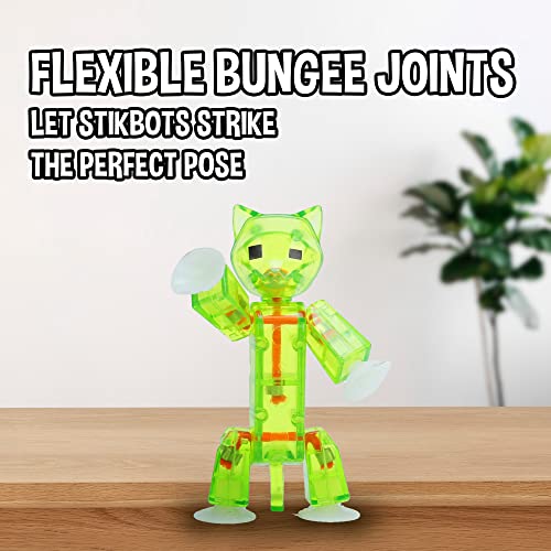 Zing Stikbot Pets 5 Pack, Set Of 5 Stikbot Collectable Action Figures, Includes 1 Bulldog, 1 Monkey , 1 Cat And 2 Dogs, Create Stop Motion Animation #TOP2