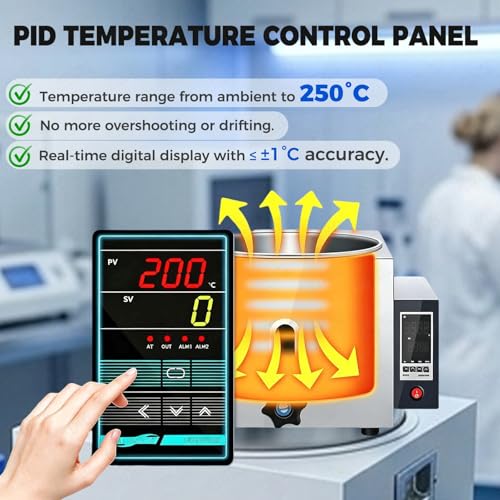 Chauffage numérique LED de laboratoire et bain d'eau haute précision PID