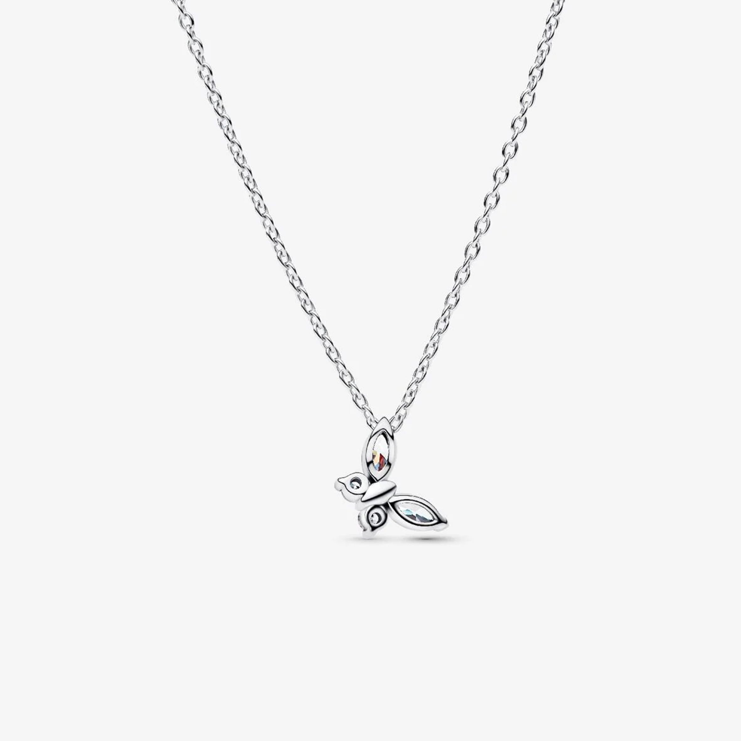 Pandora Timeless 394266C01-45 Collier avec Pendentif Papillon en Argent Sterling avec zircone Taille : 45 cm