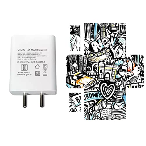 Image of AtOdds - Compatible for Vivo Flash Charger (44W) - Charger /Adapter Skin Wrap (Graffiti26)