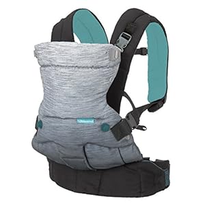 Infantino Go Forward Babytrage – Verstellbare Babytrage mit 4 Tragepositionen – Für Säuglinge und Kleinkinder von 3,6-18 kg