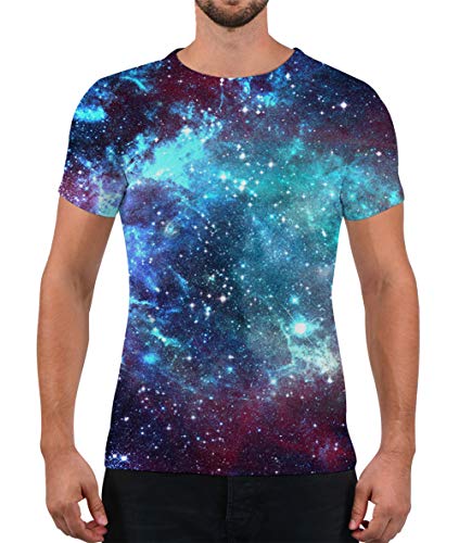 Fanient Unisex Short Sleeve T Shirt 3D Galaxy Pattern Graphics Tees for...