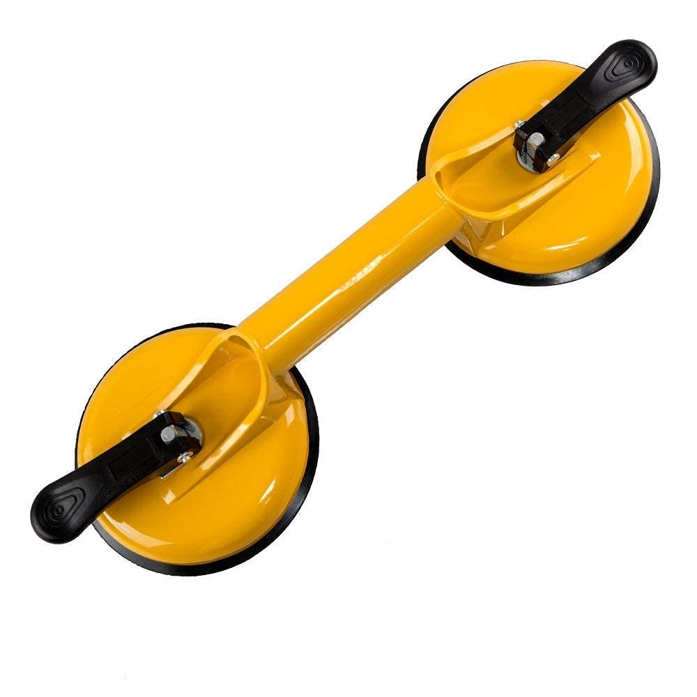 KPS Suction Cup Sucker Handle Puller Lifter Remover for Glass, Tiles | Glass Suction Cups Aluminum Vacuum Plate Handle Glass Holder for Lifting Glass, Tiles, and Metals (Mulicolor) (Double Cup) (B0B3T74PF8) Amazon Price History, Amazon Price Tracker