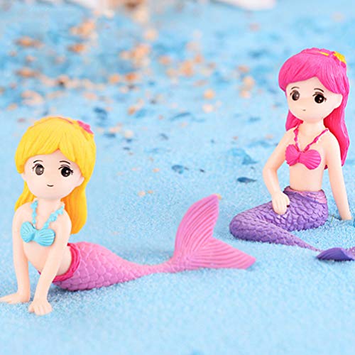 Nuobesty 0066Z0V28GUWBNXT316YUP0 Mermaid Figurines Mermaid Doll Cake Toppers thumb #1