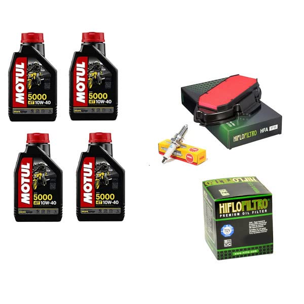 KIT TAGLIANDO CANDELA FILTRO OLIO ARIA OLIO MOTORE COMPATIBILE CON BMW F 800 GS 2008 2012