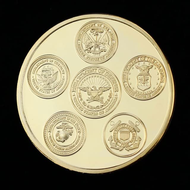 Operation Desert Storm Souvenir Coin Collectible Gift US Military Gold Plated Commemorative Coin Challenge Coin