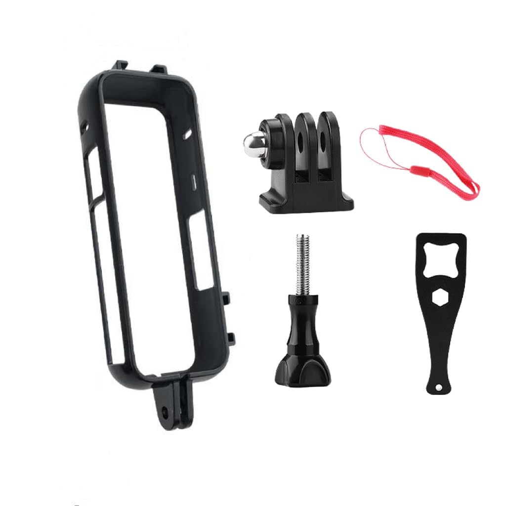 ADOFYS Housing Camera Protective Frame Video Cage with Dual Cold Shoe Tripod Adapter Mount Camera Vlog Accessories for Insta360 X4 2