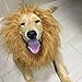 Pet Lion Wig Fashionable Synthetic Fiber for Puppy Festival Party Cosplay