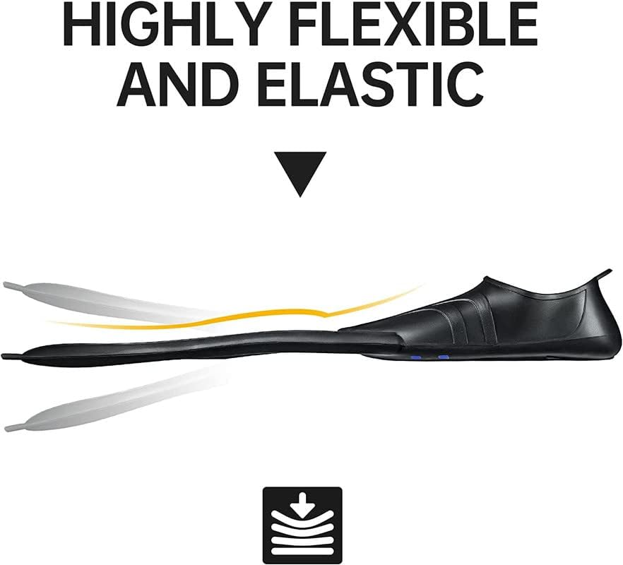 Miniatura 5 de Aletas de buceo, aleta de buceo de pie completo para adultos para nadar apnea